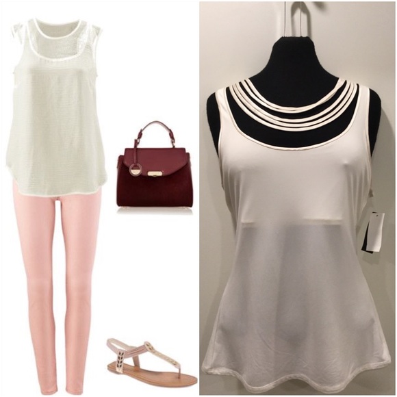 Josie Natori Tops - Silk tank for luxe lounging Josie Natori Key